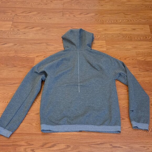 Lululemon Jacket Men's Medium Full Zip Active Hooded Gray Thermo Running Gym - Picture 12 of 15